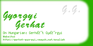 gyorgyi gerhat business card